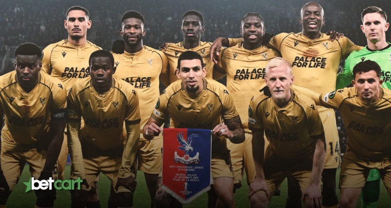 عکس تیمی بازیکنان کریستال پالاس پیش از مسابقه لیگ برتر انگلیس