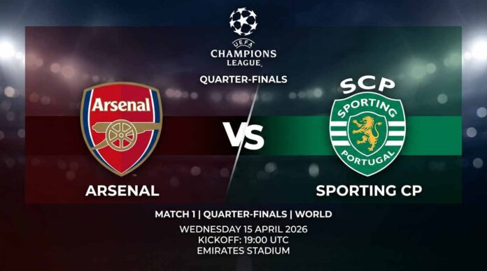 Ù¾ÙˆØ³ØªØ± Ø¨Ø§Ø²ÛŒ آرسنال Ù…Ù‚Ø§Ø¨Ù„ اسپورتینگ Ø¯Ø± لیگ قهرمانان اروپا