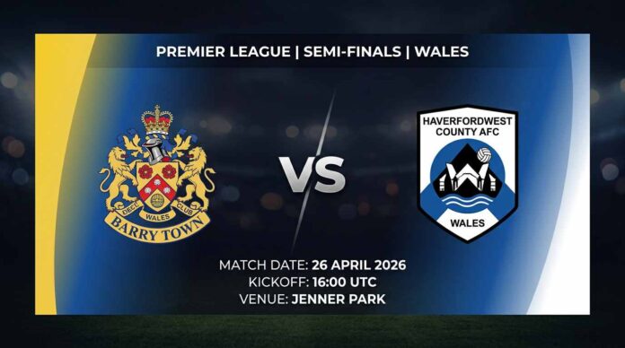 Ù¾ÙˆØ³ØªØ± Ø¨Ø§Ø²ÛŒ باری تاون Ù…Ù‚Ø§Ø¨Ù„ هاورفوردوست کانتی Ø¯Ø± لیگ برتر ولز