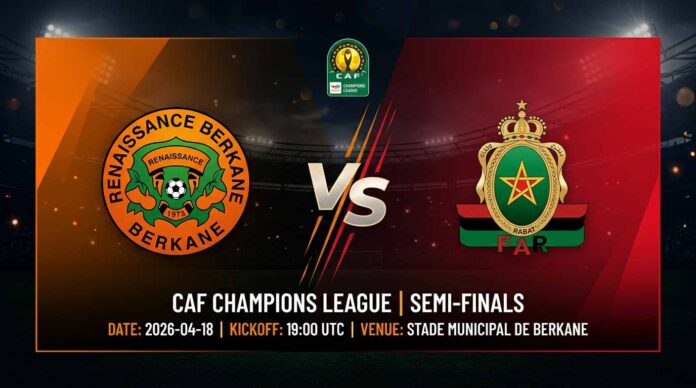 Ù¾ÙˆØ³ØªØ± Ø¨Ø§Ø²ÛŒ رنسانس برکان Ù…Ù‚Ø§Ø¨Ù„ ارتش سلطنتی رباط Ø¯Ø± لیگ قهرمانان آفریقا