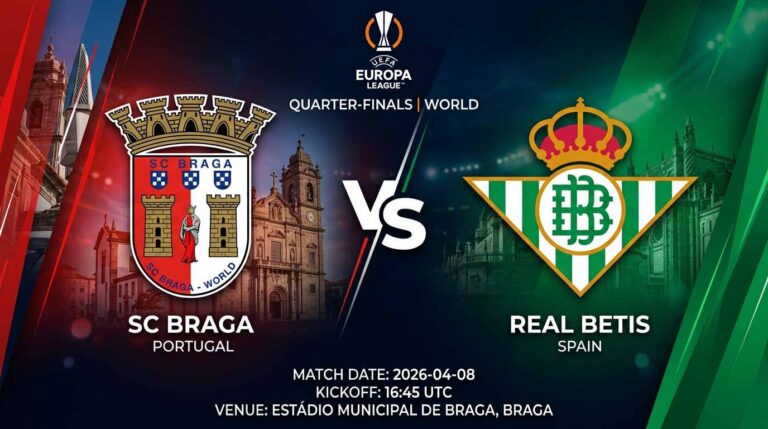 Ù¾ÙˆØ³ØªØ± Ø¨Ø§Ø²ÛŒ اس‌سی براگا Ù…Ù‚Ø§Ø¨Ù„ رئال بتیس Ø¯Ø± لیگ اروپا